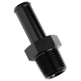 Podavelle 3/8 NPT Male to 1/2" Hose Barb Fitting Adapter Nipple Straight Aluminum Black