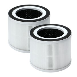 GoKBNY 2-Pack H06 Replacement Filter, Compatible with HIMOX Purifier H06/Afloia Gala Purifier/Compass Home Small Room Purifier, 3-in-1 Filters