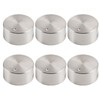 6 Silver Cooker Knobs, Universal Gas Hob Knobs for Ovens