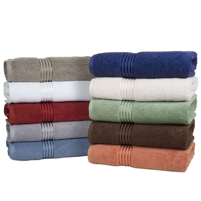 Bedford Home 100% Cotton Hotel 6 Piece Towel Set -