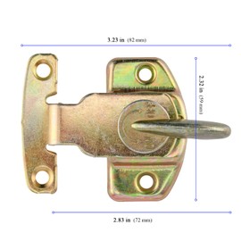 KEILEOHO 10 PCS Table Leaf Latch, Table Leaf Buckle Latches, Dining Table Locks, Table Buckles Connectors for Dining Table and Workbench, Brass Colored