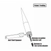True Spike Anti Theft 7 Inch Short Thick White Bullet