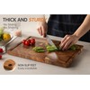 FYCTIO Walnut End Grain Cutting Board with Juice Groove &