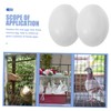 VICASKY 10pcs Large Realistic Fake Bird Eggs Simulation Solid Bird