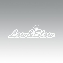 RDW Low & Slow Sticker - Decal - Die Cut - White