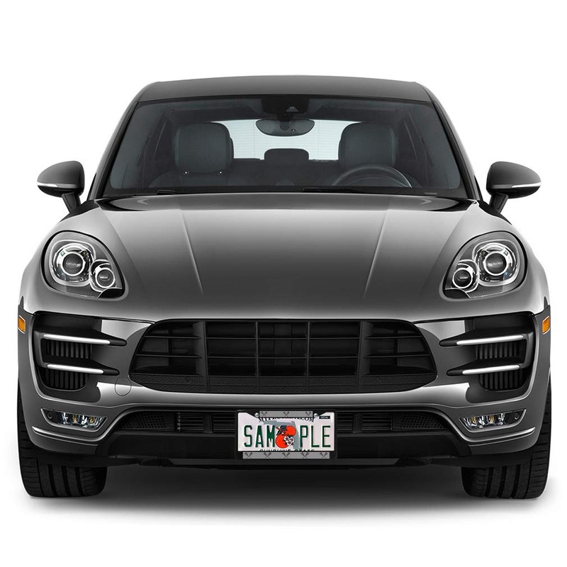 Metal Insert License Plate Frame Men's Lacrosse Sticks Weatherproof Car