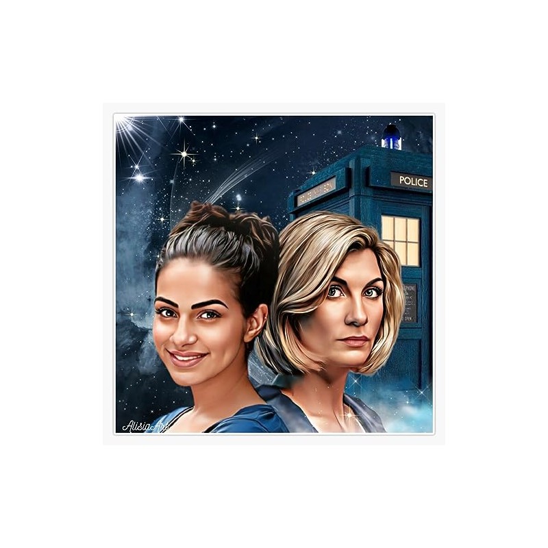 13Th Doctor Thasmin Space Traveles Sticker Bumper Sticker Vinyl Decal