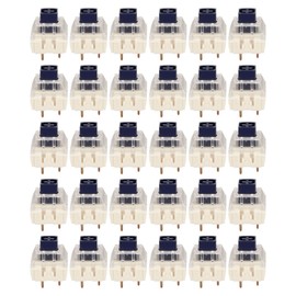 30pcs Mechanical Keyboard Switches Waterproof Backlight DIY Keyboard Switch for Customizing Keyboards Dark Blue Switch