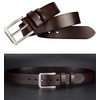 Tolumo Mens Belt Thick Full Grain Leather Belts 1.5" Wide
