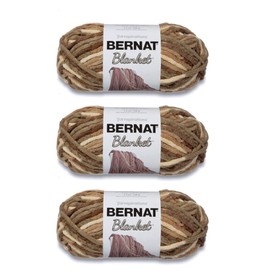 Bernat Blanket Sonoma Yarn - 3 Pack 150g - Polyester - 6 Super Bulky - 90m - Knitting, Crochet, Crafts and Amigurumi Chunky Chenille Yarn
