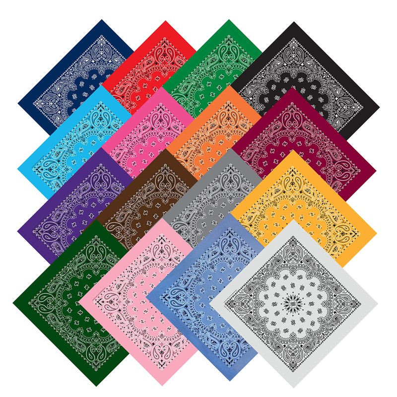 Pañuelo unisex de cachemira 100% algodón, fabricado en Estados Unidos,