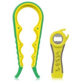 TRENZADO オープナー ペットボトルオープナー ボトルオープナー 缶切り キャップ オープナー 蓋あけ 栓抜き キャップ外しキット プルタブオープナー 力節約 使用簡単 滑り止め 安全 多機能 マルチ 関節炎のあるお年寄り用 女性・子供・弱い手のため キッチンツール