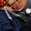 OAKSWARE Steak Knives, Non Serrated Steak Knife Set of 4,