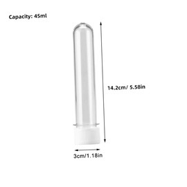 NOLITOY 10 PCS Reusable Plastic Test Tubes with Lids Portable Candy Storage Containers for Boys and Girls and Parties for DIY Projects and Science Experiments