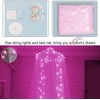 Pink Bed Canopy with 100 LED Star Lights, Princess Elegant