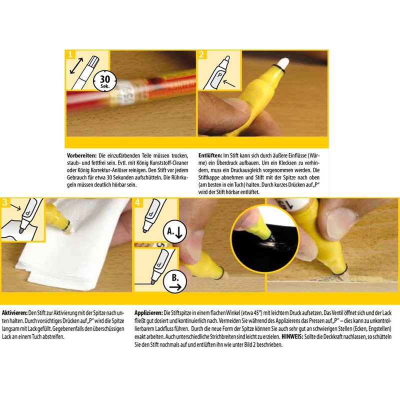 picobello 5 ml Lack-Liner Plus Paint Pen RAL 7016 -