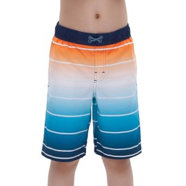 Rokka&Rolla Boys' Swim Trunks UPF 50+ Quick Dry Bathing Suit Swimwear Beach Shorts with Mesh Lining