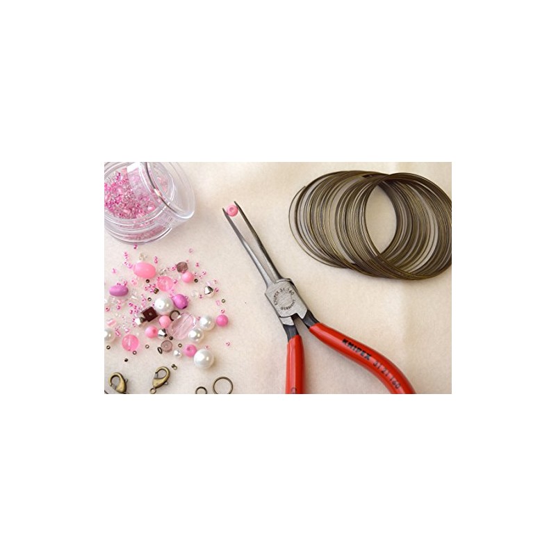 KNIPEX クニペックス 45°先曲ニードルノーズプライヤー 平口 プラスティックコーティングハンドル 3121-160