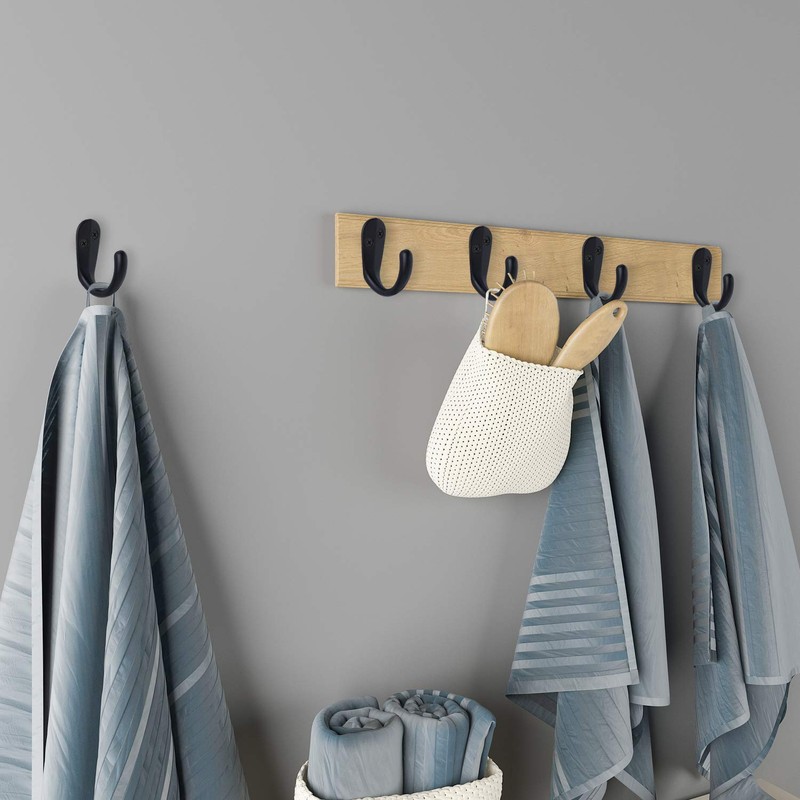IBosins 15PCS Coat Hooks Wall Mounted Single Prong Robe Hook