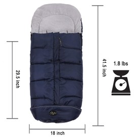 CozyMe Stroller Footmuff, Insulated Stroller Blanket Evelution for Winter Baby, Universal Waterproof Winter Bunting Bag, Cozy Universal Travel Gear Stroller Sleeping Bag Fit for 6M-4T