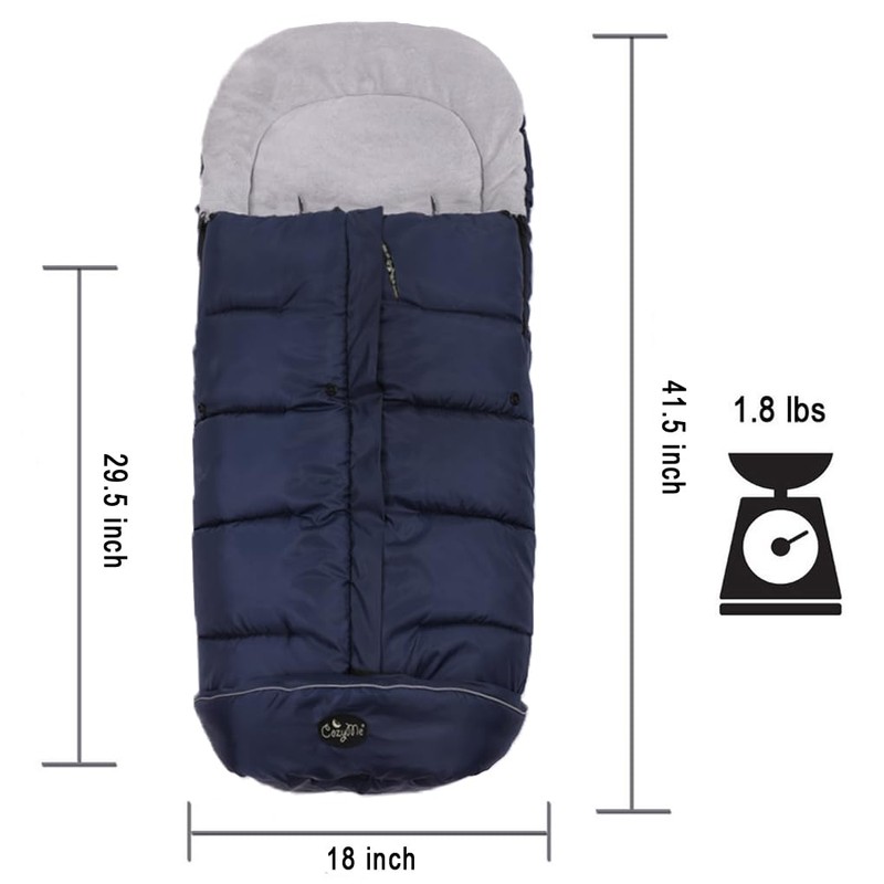 CozyMe Stroller Footmuff, Insulated Stroller Blanket Evelution for Winter Baby,