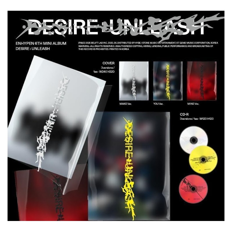 ENHYPEN DESIRE : UNLEASH 6th Mini Album Photobook Version (YOU