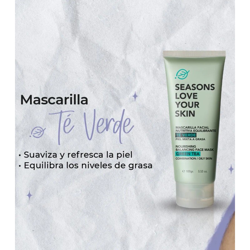 Mascarilla Facial Nutritiva Equilibrante Verde