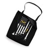 Baseball Coaching Men Training Baseball Coach American Flag Tote Bag