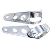 TDR Universal Chrome Fork Mount Headlight Brackets for Motorcycle Bike