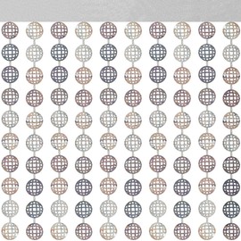 GORGECRAFT 2Pcs Silver Disco Ball Foil Fringe Curtains Plastic Glitter Metallic Photo Decoration Hanging Balls Party Streamers Backdrop for 70s Wedding Bachelorette Birthday New Years Supplies