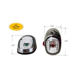 Marine Boat SS304 Green Starboard RED Port LED Navigation Light Side Mount