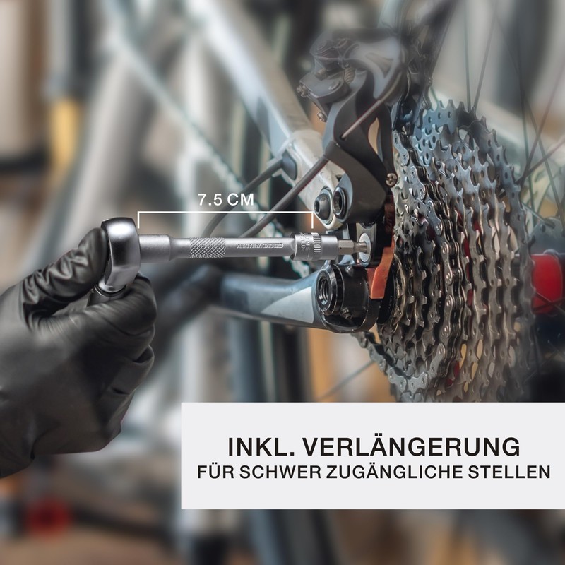 FLEXBERG Torque Wrench Bicycle Set 2-20 Nm, Torque Wrench 1/4,