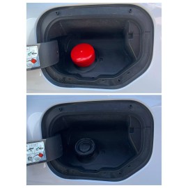 Unbranded Ford Red gas cap dust & water cover 2021-2025 Ford F-150, EZ fuel filler cover