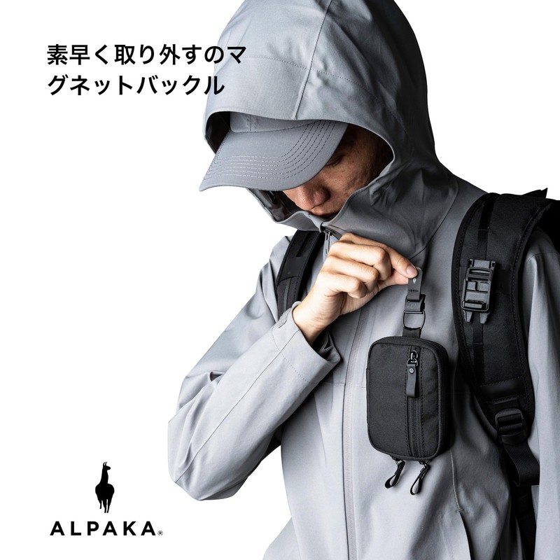 ALPAKA HUB Tactical Clip, Everyday Carry Clip, Accessory, Lockable Tape