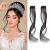 Flufymooz 12" Clip-in Bangs Set: Long Synthetic Dragon Beard Fringe
