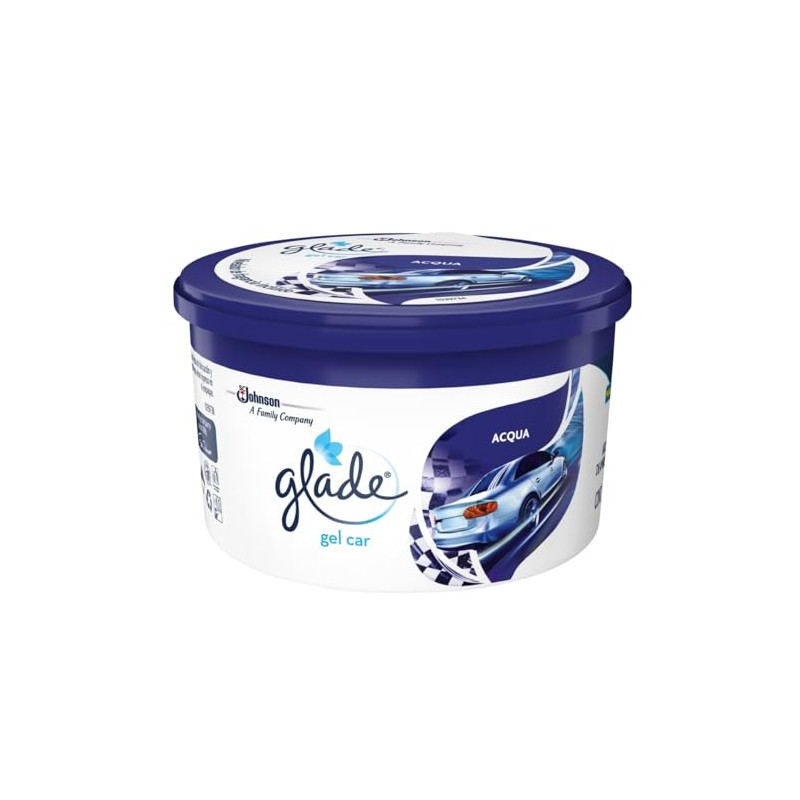Glade Gel Car, Aromatizante Para Auto con TrueScent Technology, Elimina