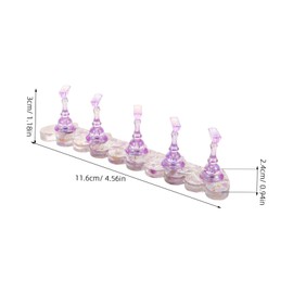 Gatuida Portable Nail Art Practice Stand Lightweight Fake Nail Holder for Manicure Training with Realistic Texture Suitable for Beginners