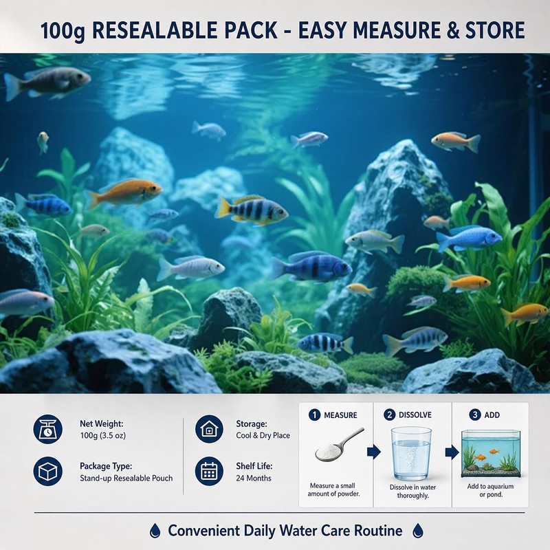 Aqua Guardian Pro Formula for Pond, Long-Lasting Clean Water,Decorative Water
