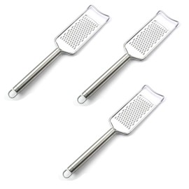 3PCS Kitchen Cheese Grater & Lemon Zester - Stainless Steel Blade, for Cheese, Gingers