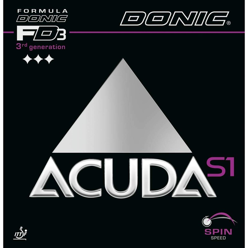 DONIC Rubber Acuda S1, black, 2.0 mm