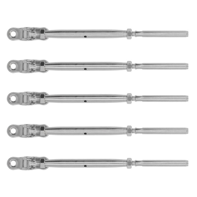 5PCS Thread Swage Lag Screw Stainless Steel 3/16in Cable Railing