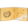 Nakatani Brothers Shokai Yamanaka Lacquerware Folding Screen Clock (Medium), Gold