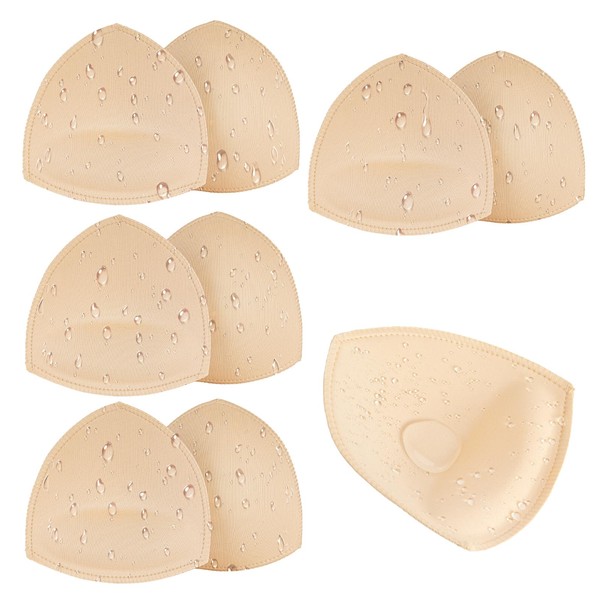 SERMICLE Waterproof Swimsuit Bra Pad Inserts 4 Pairs, Push up