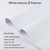 Blackout Window Films, White Sides 100% Light Blocking Window Cover