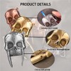 HSSFAF Skull Lighter,Cool with Adjustable Flame Lighter,Refillable Butane Windproof Lighter,Metal