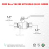 Midline Valve 947M223 Premium Brass Full Port Ball Valve with