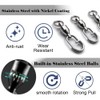 9KM DWLIFE Ball Bearing Swivel with Oval Split Rings -