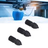 3 Pcs 3D Printer Nozzle M6 Hardened Steel Heat Resistant