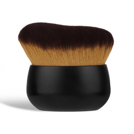 Body Makeup Brush for Self Tanner, Large Self Tanning Applicator Brush Provides Even Application for Face Neck Back Legs, Wet & Dry Use (Black)