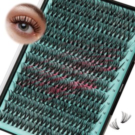 Lash Clusters Wispy 280PCS Eyelash Extension 30D Cluster Lashes Individual Lashes DIY Lash Extension Natural Look Cluster Eyelash Extensions Soft False Eyelashes at Home for Beginners(14mm)
